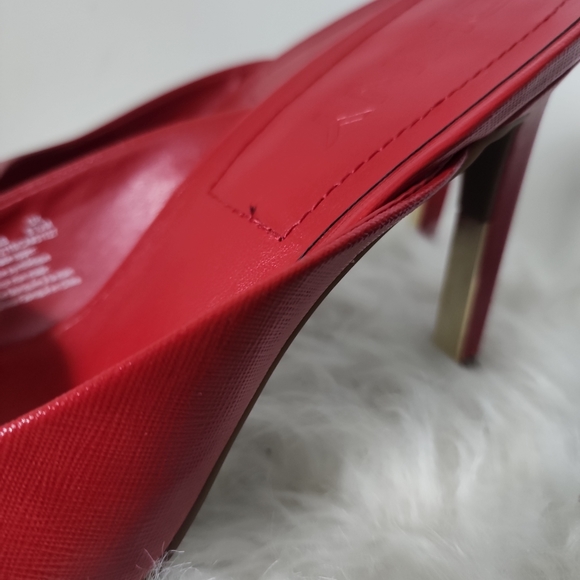 DKNY Red Sandal Heel Size 11M - Picture 2 of 7